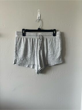 stars above Heather Gray Cozy Knit Sleep Shorts